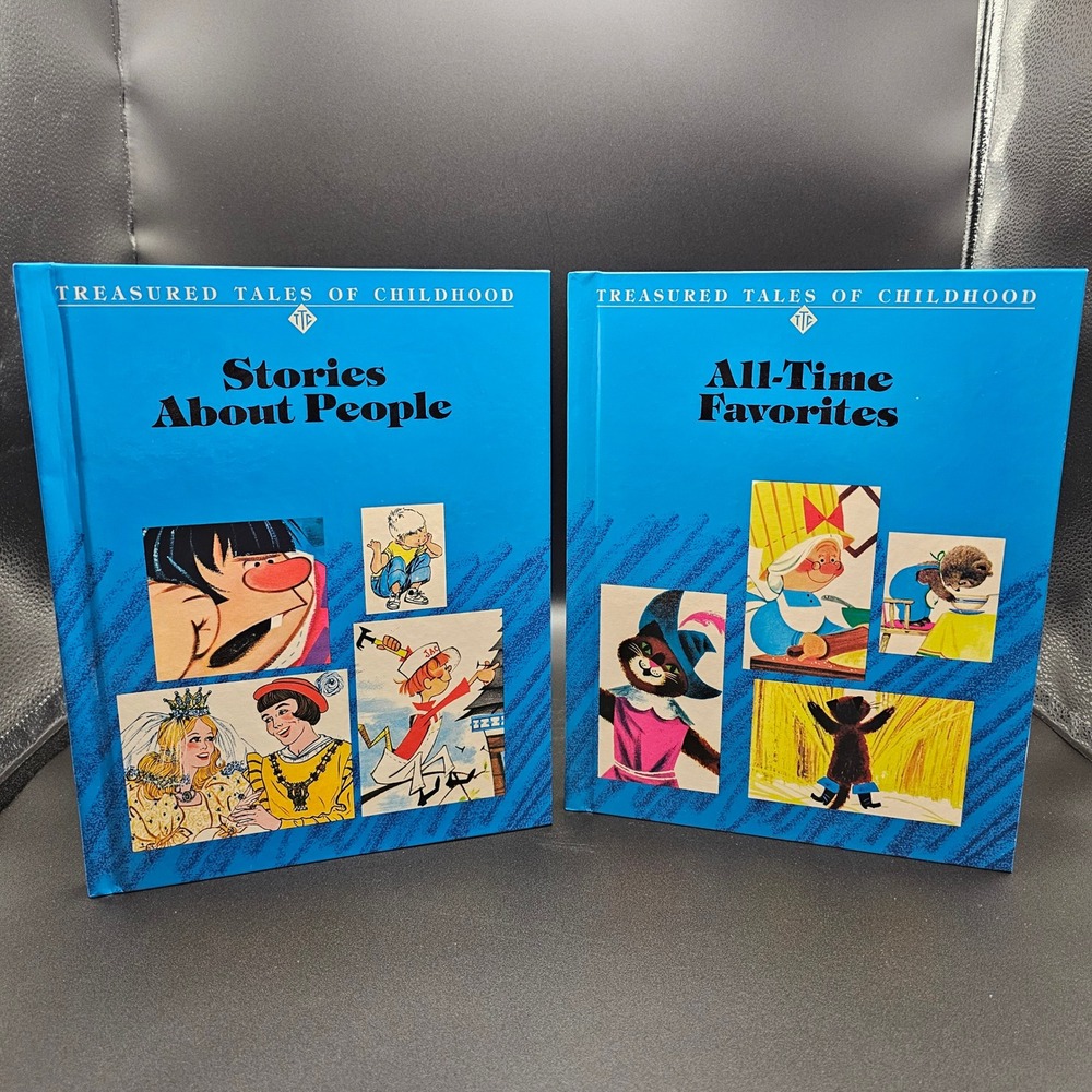 Vintage Treasured Tales of Childhood Books Southwestern Co.‎ 1974 Set VOL. 3/4